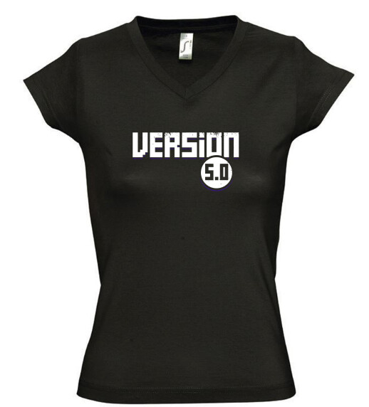 Női V nyakú póló