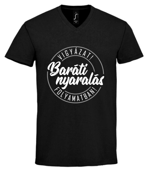 Unisex V nyakú póló