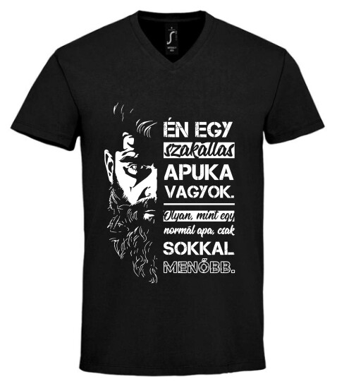 Unisex V nyakú póló