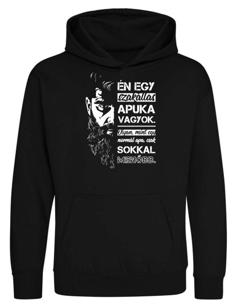 Kapucnis belebújós gyerek pulóver