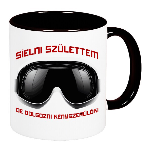 Színes fülű és belsejű bögre