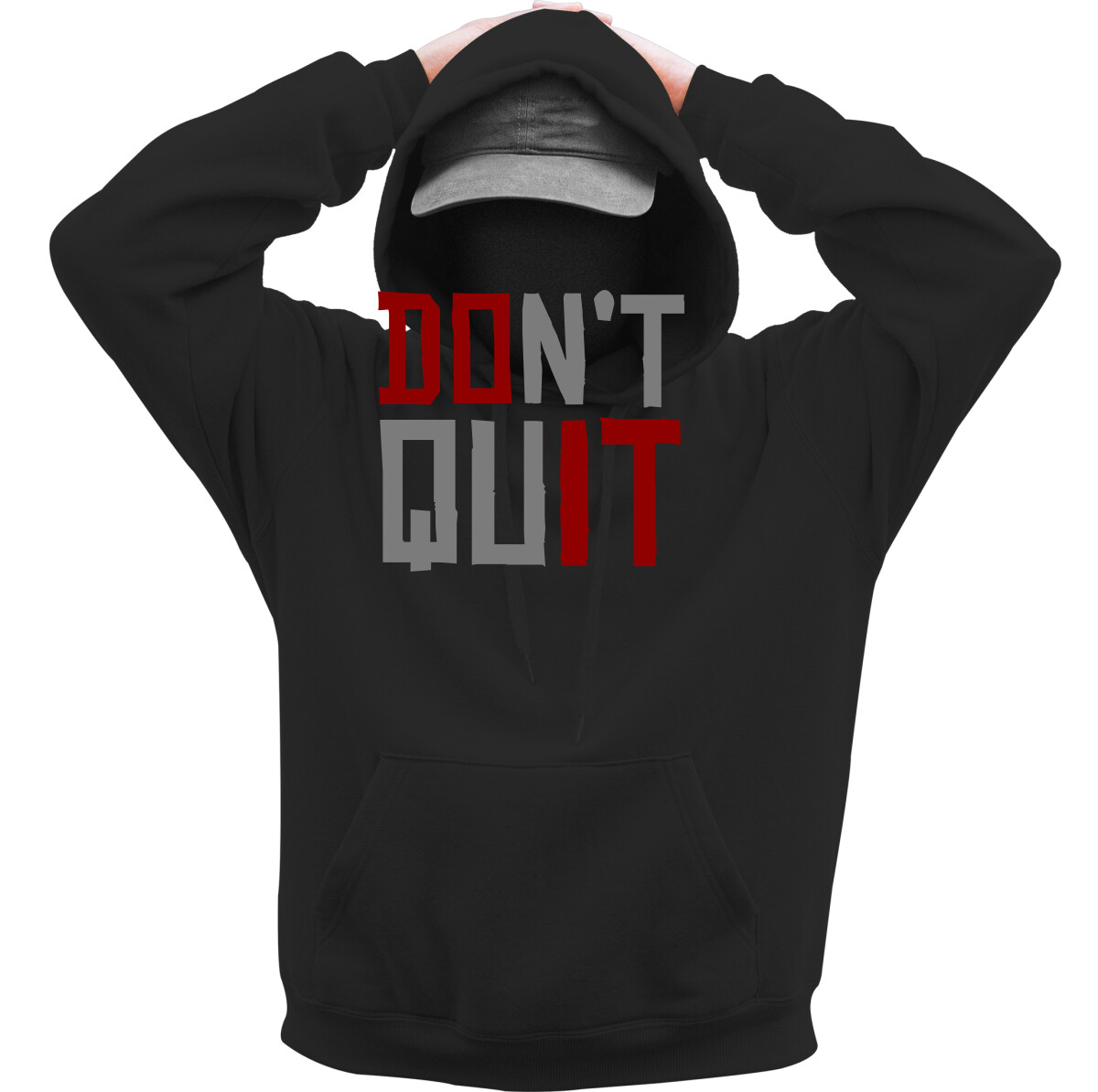 Kapucnis belebújós pulóver