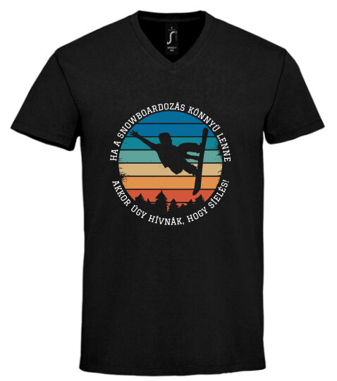Unisex V nyakú póló