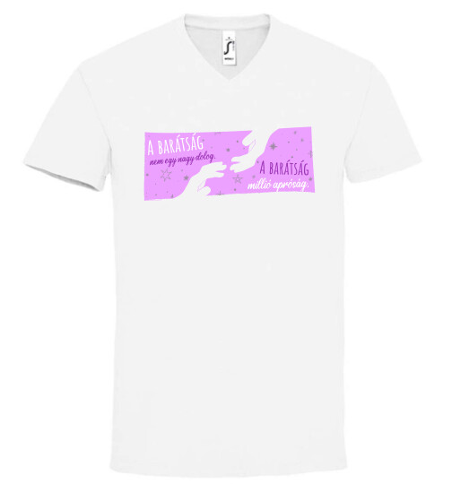 Unisex V nyakú póló