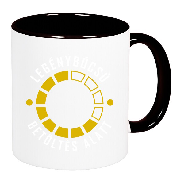 Színes fülű és belsejű bögre