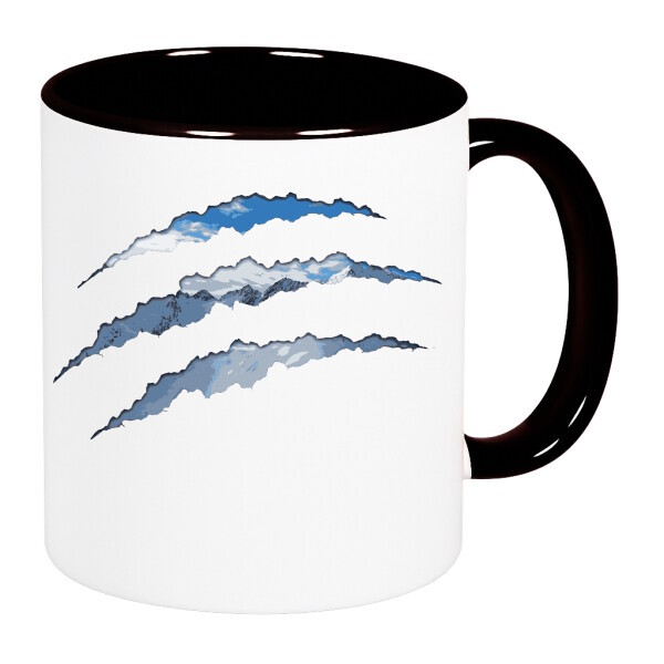 Színes fülű és belsejű bögre