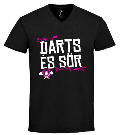 Unisex V nyakú póló