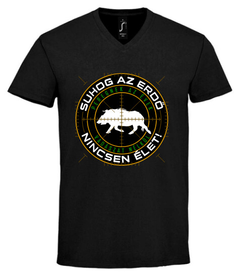 Unisex V nyakú póló