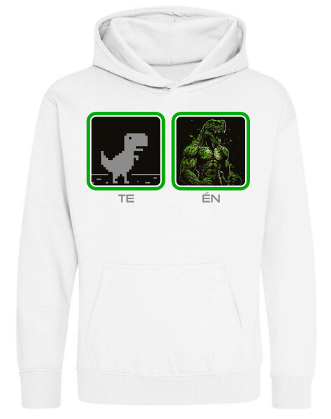 Kapucnis belebújós gyerek pulóver