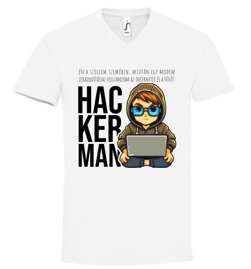 Unisex V nyakú póló