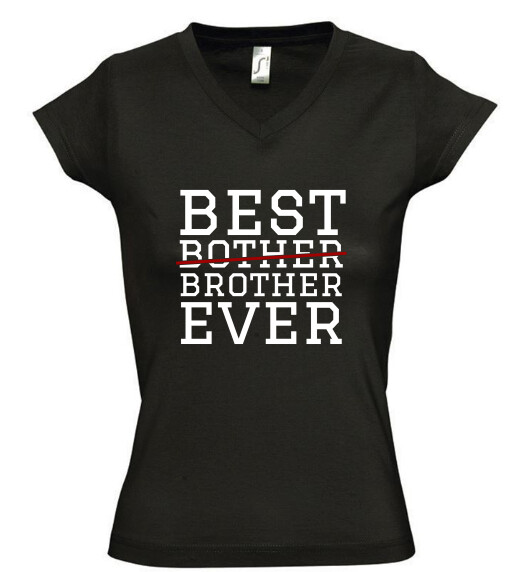 Női V nyakú póló