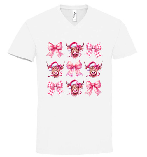 Unisex V nyakú póló