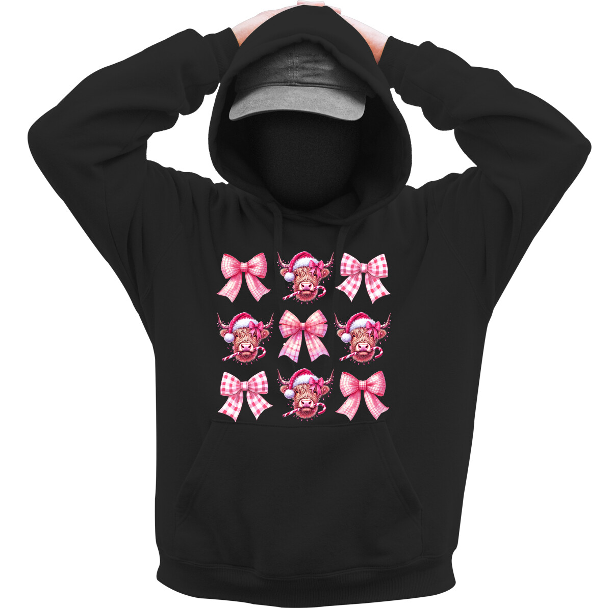 Kapucnis belebújós pulóver