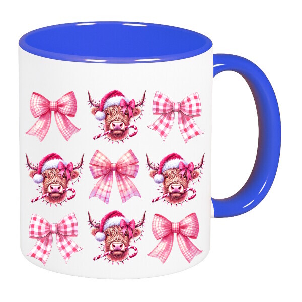 Színes fülű és belsejű bögre