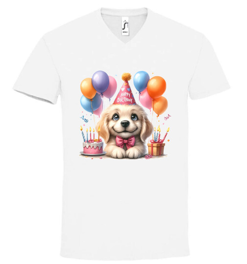 Unisex V nyakú póló