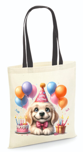 Vászontáska - színes fülű 