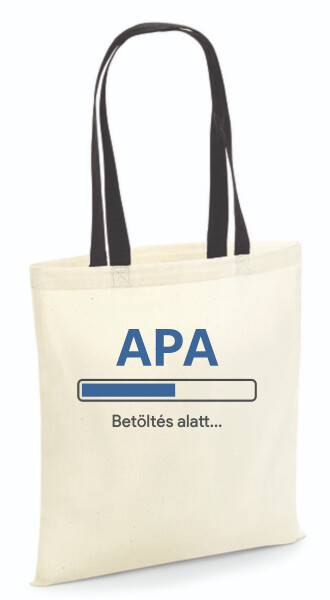 Vászontáska - színes fülű 