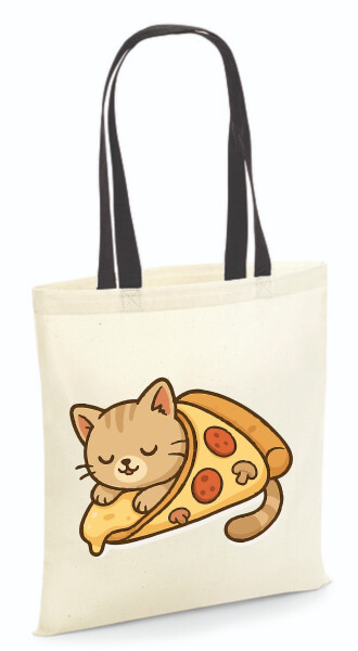 Vászontáska - színes fülű 