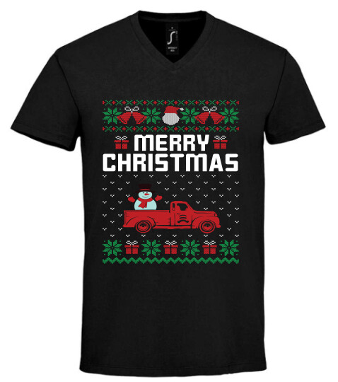 Unisex V nyakú póló