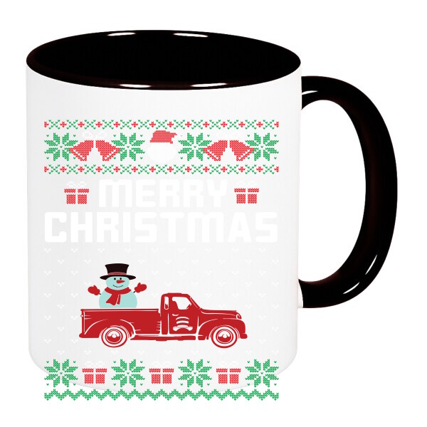 Színes fülű és belsejű bögre