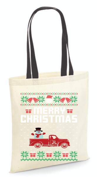 Vászontáska - színes fülű 