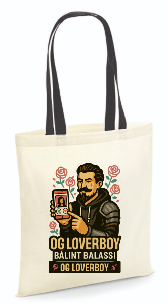 Vászontáska - színes fülű 