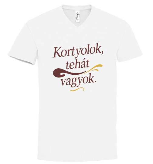 Unisex V nyakú póló