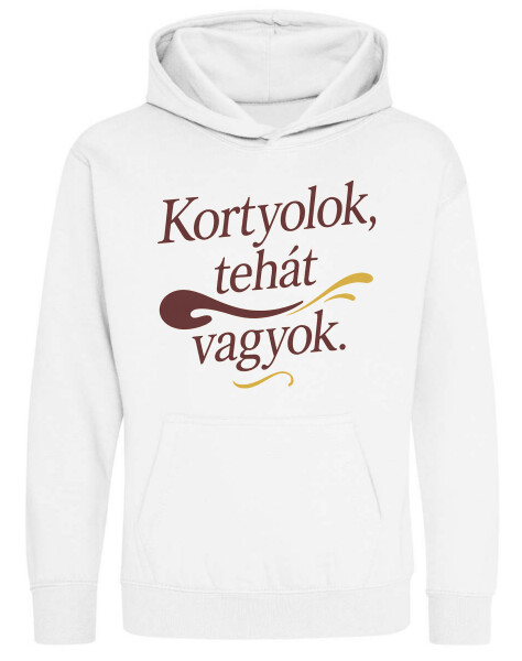 Kapucnis belebújós gyerek pulóver