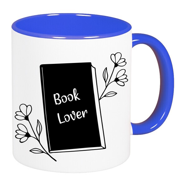 Színes fülű és belsejű bögre