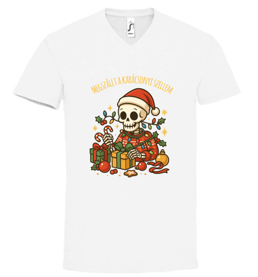 Unisex V nyakú póló