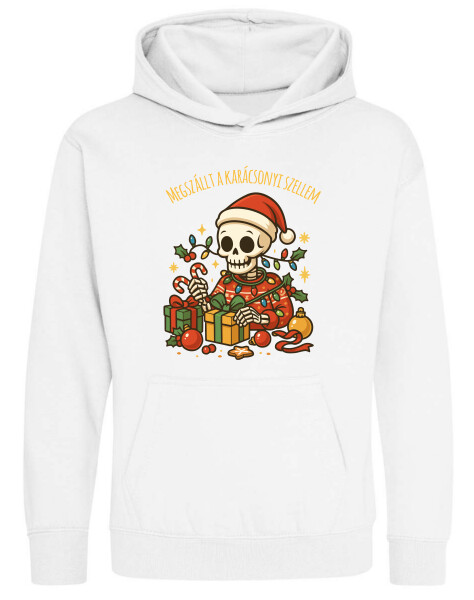 Kapucnis belebújós gyerek pulóver