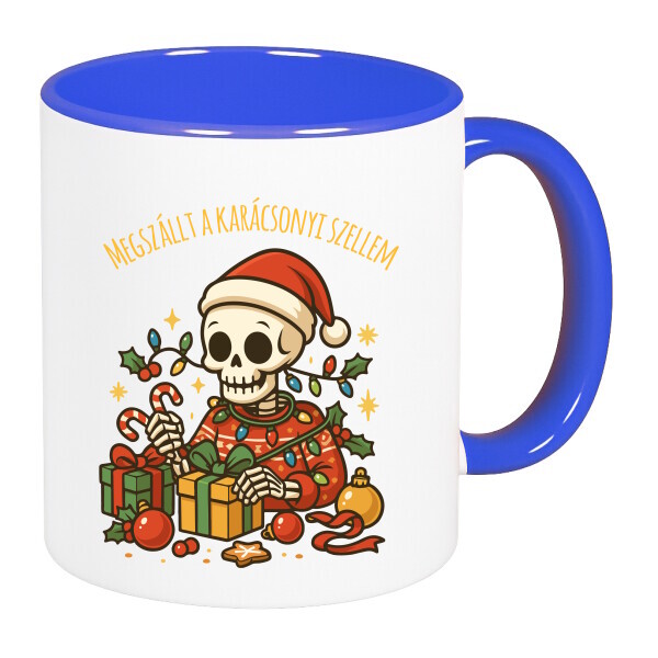 Színes fülű és belsejű bögre