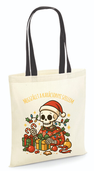 Vászontáska - színes fülű 