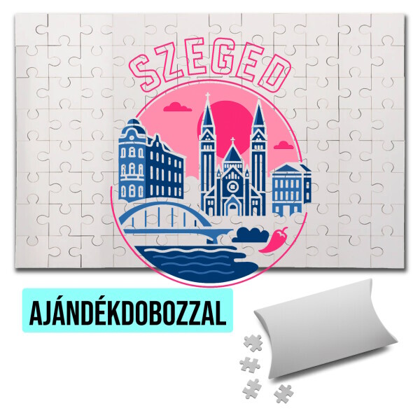 Puzzle - kirakó ajándékdobozzal