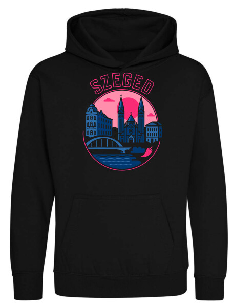 Kapucnis belebújós gyerek pulóver