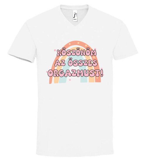 Unisex V nyakú póló