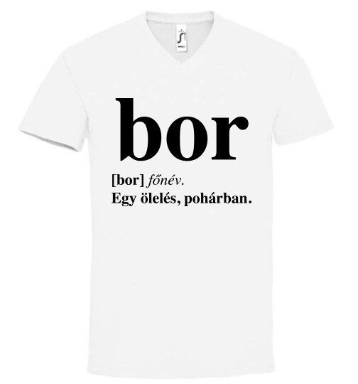 Unisex V nyakú póló