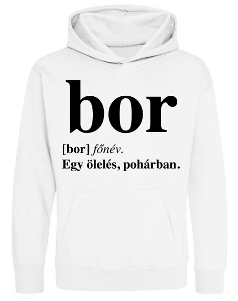 Kapucnis belebújós gyerek pulóver