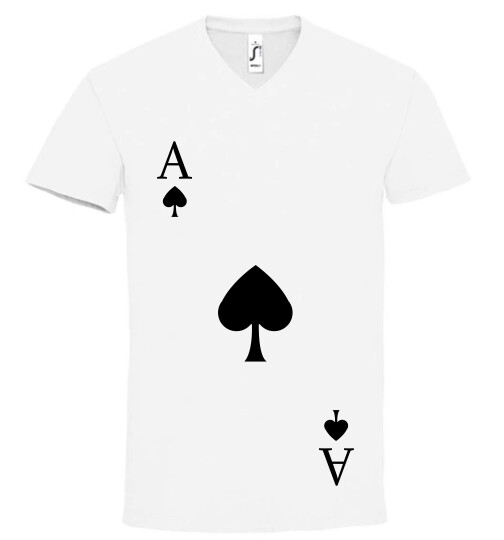 Unisex V nyakú póló