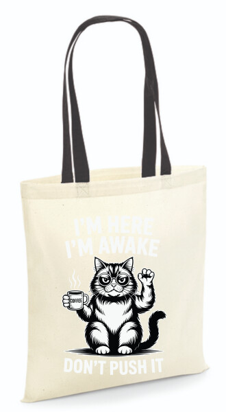 Vászontáska - színes fülű 