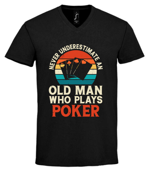 Unisex V nyakú póló