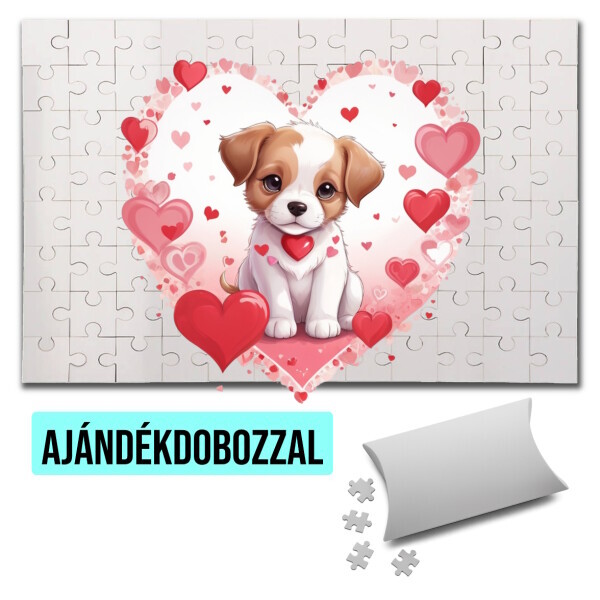 Puzzle - kirakó ajándékdobozzal