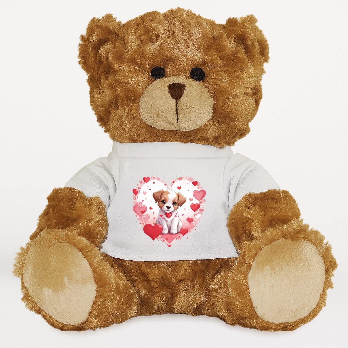 Plüssmaci egyedi pólóval