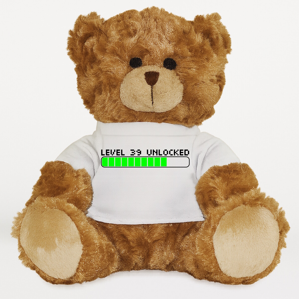 Plüssmaci egyedi pólóval