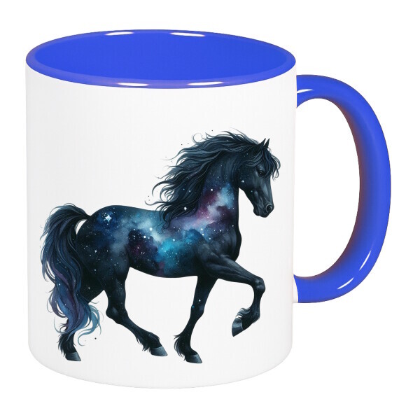 Színes fülű és belsejű bögre