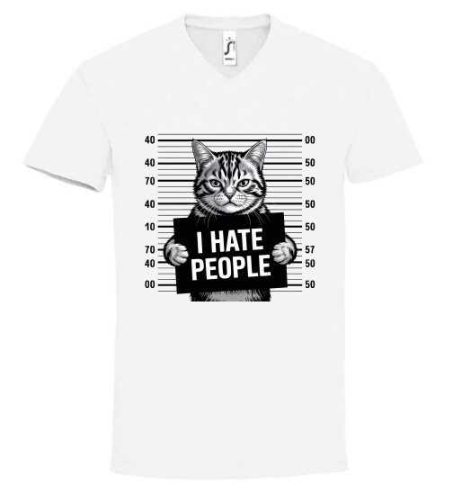 Unisex V nyakú póló