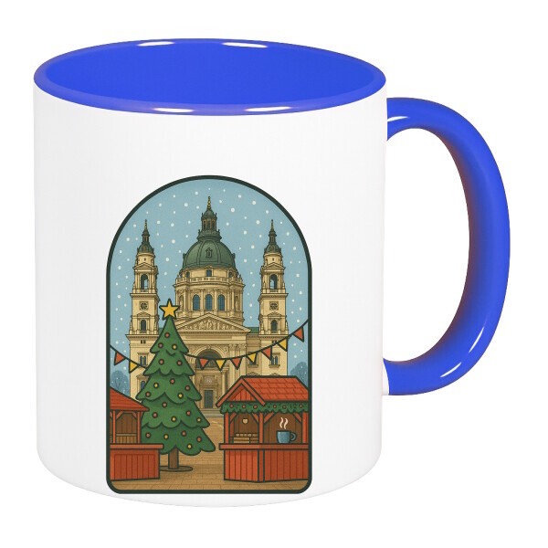 Színes fülű és belsejű bögre