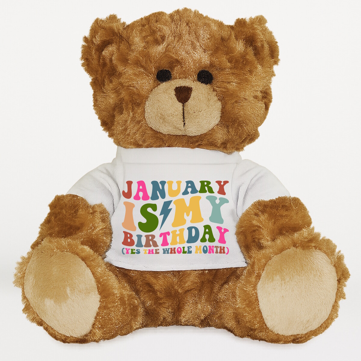 Plüssmaci egyedi pólóval