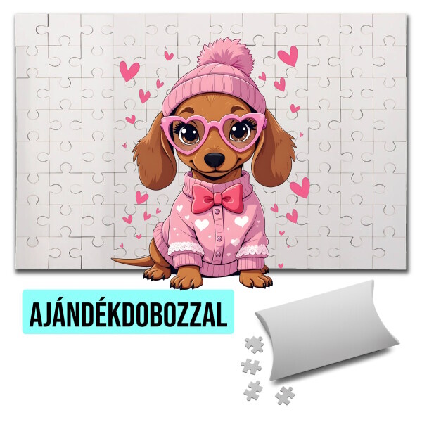 Puzzle - kirakó ajándékdobozzal