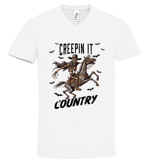 Unisex V nyakú póló